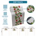 thumbnail image 6 of Table Runner - 48 Inch Long, Strawberry Kitchen Dining Table Runner Dresser Scarves, Vintage Green Botanical Spring Floral Farmhouse Decor for Coffee Tables Wedding Party Banquet, 6 of 8