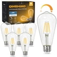 thumbnail image 1 of Paquete de 6 bombillas LED Qingmiao Vintage Edison ST58, 4 W, E26, 3000 K, 1 of 7