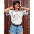 thumbnail image 2 of Things To Do Cool Tasks Cool Quote Design Women White T-Shirt, Female Large, 2 of 4