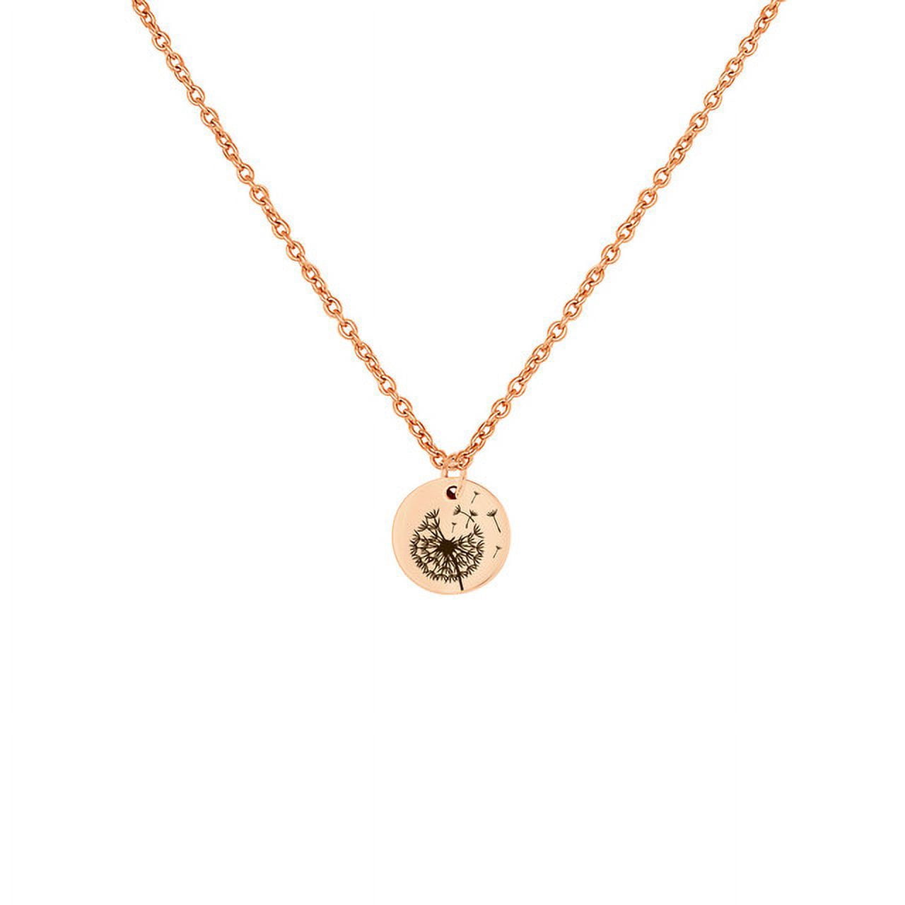 Personalized Birth Flower Necklace - Birthflower Necklace With Back Initial - Poppy Flower Charm - Birth Flower Gift - Birthday Gift for Daughter