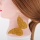 thumbnail image 3 of Pendientes de tuerca de mariposa grande de acrílico a la moda, gancho colgante de gota para baile de graduación de Halloween de 9cm Oro jinwen Pendientes, 3 of 8