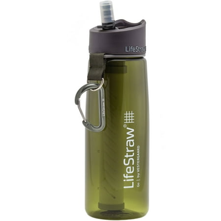LifeStraw Go Water Bottle with 2-Stage Filtration, Green