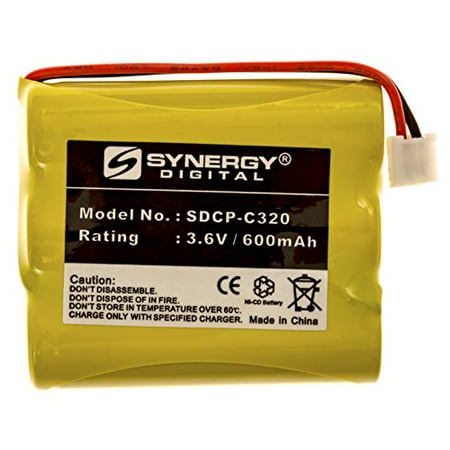 Ge Replacement Battery - AT&T-Lucent 3301 Cordless Phone Battery NI-CD, 3.6 Volt, 600 mAh, Ultra Hi-Capacity Battery - Replacement Battery for GE Rechargeable Cordless Phone Batteries