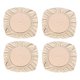 thumbnail image 3 of 4 Piezas Jacquard Comedor Silla Para Asientos Escritorio ficina Silla Asiento Funda Antideslizante Beige_M Macarena Funda de asiento de silla de comedor, 3 of 8