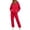 Red&07#0730X, variant on Fabrcox Womens Sweat Suits 2 Piece Set Fleece Hoodie and Straight Leg Sweatpants Fall Winter Sports Casual Lounge Tracksuit for Women Red XXL