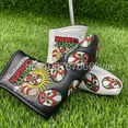 thumbnail image 1 of Couvre-tête de Putter de Golf - Design à Bord Droit Slim pour Putters de Lames Noir, 1 of 5