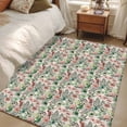 thumbnail image 5 of Vintage Flowers Area Rugs Collection 2.7'x5', Spring Pink Green Floral Country Leaves Birds Non Slip Indoor Rectangle Throw Runner Rug Floor Mat Carpet for Living Room Dining Table Bedroom Nursery, 5 of 9