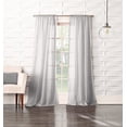 thumbnail image 4 of Silvia Crushed Semi-Sheer Curtain Panel, Crafted From Soft, Lightweight Fabric, 50 Inch By 84 Inch, Gray, 4 of 4
