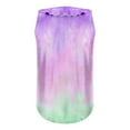 thumbnail image 5 of AherBiu Summer Tops for Women Tie-Dye Tank Top Ruffle V Neck Casual Loose Basic Comfy Top Tees Shirts, 5 of 6