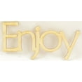 thumbnail image 2 of 1 Pc, 6 7/8" X 3 7/8" Script & Matte Black Welded Word Enjoy For Home & Events Decor, 2 of 3