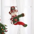 thumbnail image 1 of Festive Holiday Curtain Tiebacks Featuring Cartoon Santa Snowman Designs For Your Living Room Window Decorations, 1 of 5