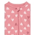 thumbnail image 2 of Modern Moments by Gerber Baby Neutral Viscose Valentine's Day Two-Way Zip Sleep 'N Play Footed Pajamas, Sizes Newborn - 6/9 Months, 2 of 7