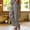 Gray women wide leg pants with pockets a1, variant on Cagogo Women's Wide Leg Elastic Waist Pants with Pockets Casual Loose Long Trousers Solid Flowy Beach Work Lounge Summer Clothes, Khaki S