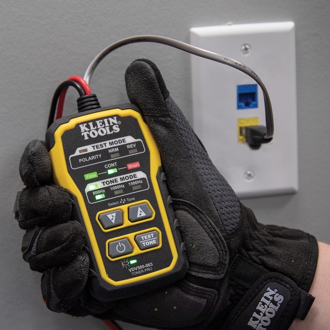 Klein Tools VDV500-820 Cable Tracer Kit with Probe Tone Pro for RJ11 and RJ45 Cables