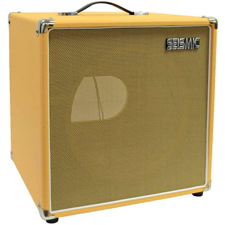 Seismic Audio Orange Tolex Guitar Speaker Cabinet Empty