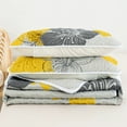 thumbnail image 2 of Dintszyayue Floral Quilt Set Queen Size,3 Pcs Yellow Bedspread Set Lightweight Coverlet(90"x 96"), 2 of 9
