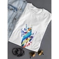 thumbnail image 3 of Cool Grunge Twisted Paint Brush T-Shirt Women -Image by Shutterstock, Female Small, 3 of 4