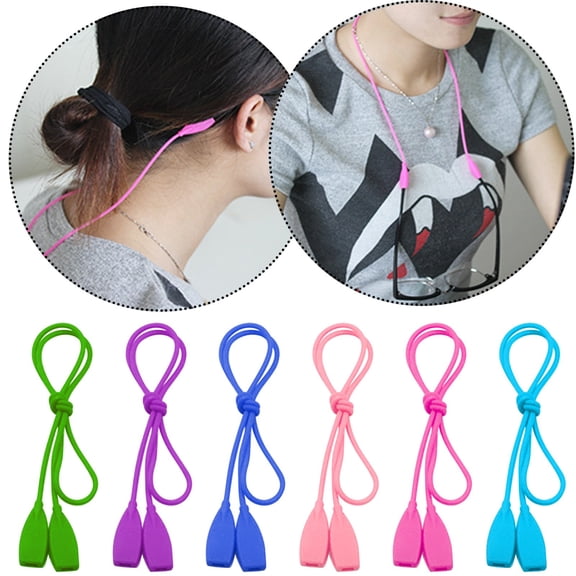 Only Moment Eye Glasses Holder Strap Silica Gel Sunglasses Straps Cords for Men Women- Eyeglass Holders Around Neck - Eyewear String Lanyard Retainer Green One Size