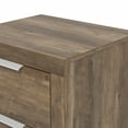 thumbnail image 6 of Harlowin 2-Drawer Knotty Oak Nightstand (20.3" x 16.3" x 18.9") (Set Of 2), 6 of 7