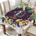 thumbnail image 4 of Coolnut Mardi Gras Rectangle Tablecloth Spill-Proof Polyester Table Cloth Table Cover for Kitchen Dining Picnic Holiday Party Decoration,54"x54", 4 of 7