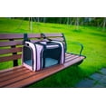 thumbnail image 5 of Soft Sided Travel  for Cats Dogs, TSA Approved Foldable Medium Pink, 5 of 5