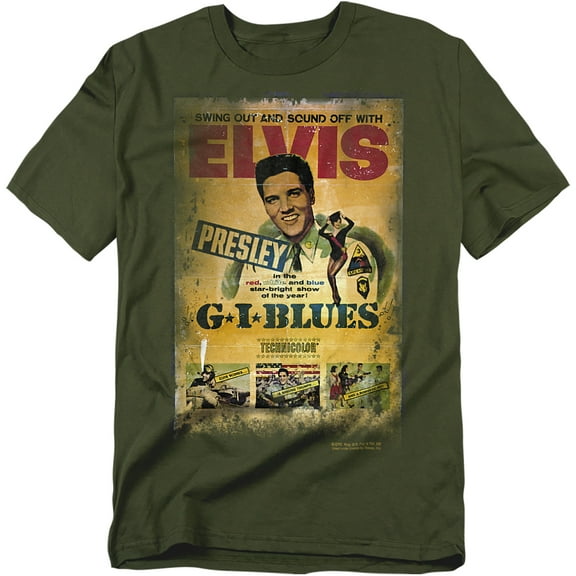 Elvis Presley T-Shirt Gi Blues Poster Unisex Graphic Tee For Men & Women