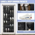thumbnail image 3 of Scidweet Over The Door Shoe Organizer, 35 Large Breathable Mesh Pockets Hanging Storage Holder Shoe Rack Closet Organizer, Black, 3 of 7