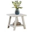 thumbnail image 4 of Contemporary End Table In White, With Under Shelf Storage Wood Extra Included, 4 of 4