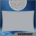 thumbnail image 2 of ShadeMart 6' x 20' Custom Size Grey Rectangle Waterproof Sun Shade Sail Canopy Awning Shelter, 95% UV Blockage UV & Water Resistant, Outdoor Patio Garden Carport (We Make Custom Size), 2 of 5
