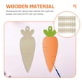 thumbnail image 2 of Hemoton 30Pcs Easter Unfinished Wooden Ornaments Carrot Blank Craft Wood Slices for DIY, 2 of 6