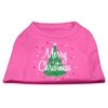 Christmas Screenprinted Dog Shirt, "Scribble Merry Christmas"