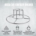 thumbnail image 3 of Support de Canette de Bière, Support de Poulet en Acier Inoxydable pour Grill Rôtissoire Fumoir, 3 of 5