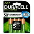 thumbnail image 2 of Duracell, DURNLAA4BCD, StayCharged AA Rechargeable Batteries, 4 / Pack, 2 of 2