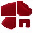 thumbnail image 4 of Unique Bargains 1 Set Inflatable Travel Pillow with Eye Mask Earplugs Comfortable Travel Neck Pillow Wine Red, 4 of 5