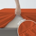 thumbnail image 2 of Sábanas Ajustables Maple&Stone Queen Paquete de 6 en Naranja Quemado, 2 of 5