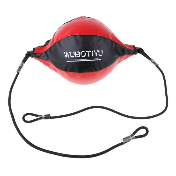 Saco de boxeo Cuero de PU Boxeo MMA Entrenamiento Muay Thai Puñetazo Ball - rojo Sunnimix Bola de velocidad de boxeo