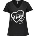 thumbnail image 3 of Inktastic Blessed to Be Called Mimi Cute Heart Design Women's Plus Size V-Neck T-Shirt, 3 of 5