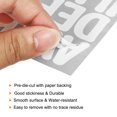 thumbnail image 4 of Uxcell Vinyl Self Adhesive Letter Number Sticker Decal Kit, White 126 Piece 10 Sheets, 4 of 5