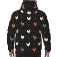thumbnail image 7 of Picia Funny Chicken Pattern Casual Men's Hoodie - Lightweight Hooded Sweatshirt with Kangaroo Pocket, Comfortable Pullover for Everyday, Travel-3X-Large, 7 of 7