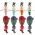 thumbnail image 1 of Liquidation & Promo, 2pc Flying Dancer Toys, Saucer Pull-String Toys, Glittering Dance Discs, for Kids Parties, Cord-Activated Motion, Lightweight Plastic, Travel Fun, Gift Ideas Hzhnb | Plastic, B, 1 of 6