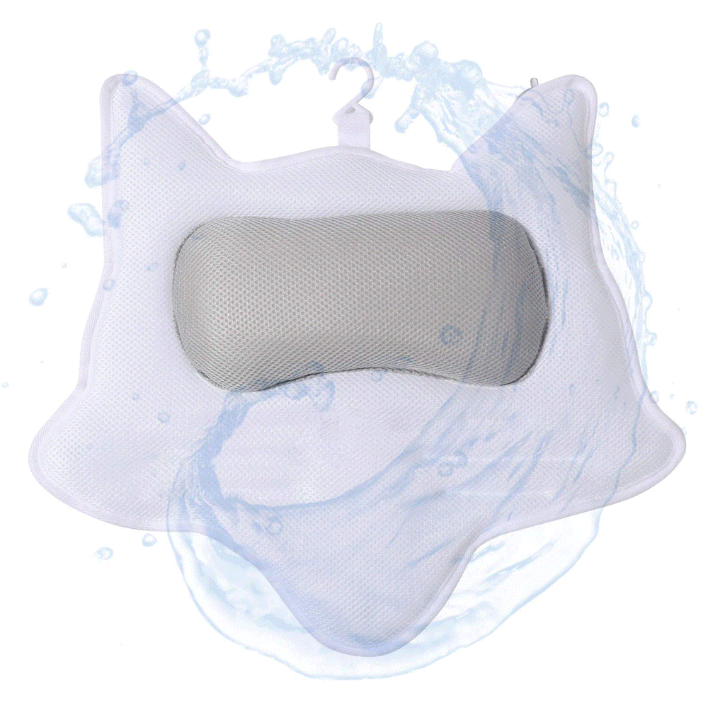 Bath Pillow, Bathtub Pillows for Tub with Strong Suction Cups 5D Air