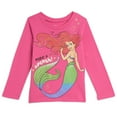 thumbnail image 4 of Disney Princess Belle Cinderella Ariel Little Girls 3 Pack Long Sleeve T-Shirts Infant to Big Kid, 4 of 5