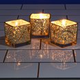 thumbnail image 4 of Richland Metallic Gold Mercury Square Votive Holder Set of 12, 4 of 5