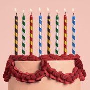 xo, Fetti Wizard in Training Candles - Set of 8 | Kids Cake Decorations, Magic Party Decor, Sorcerer Supplies, Dessert Accessory