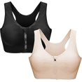 thumbnail image 1 of Women's Sports Bra With Zip Front Set Of 2, 1 of 2