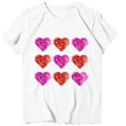 thumbnail image 2 of TIMIFIS T-Shirts de la Saint-Valentin pour Femmes Été Décontracté Manches Courtes Col Rond T-Shirt Mignon Imprimé Cœur d'Amour, 2 of 4