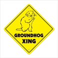 thumbnail image 1 of SignMission X-20-GROUNDHOG 20 in. Groundhog Zone Xing Crossing Sign, 1 of 4