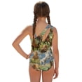 thumbnail image 2 of POLERO Girls' Running Horses One-Piece Swimsuit with Mesh Cover-Up Skirt - Quick Dry, Adjustable Straps for Beach & Pool Vacations (7-18Y), 2 of 10