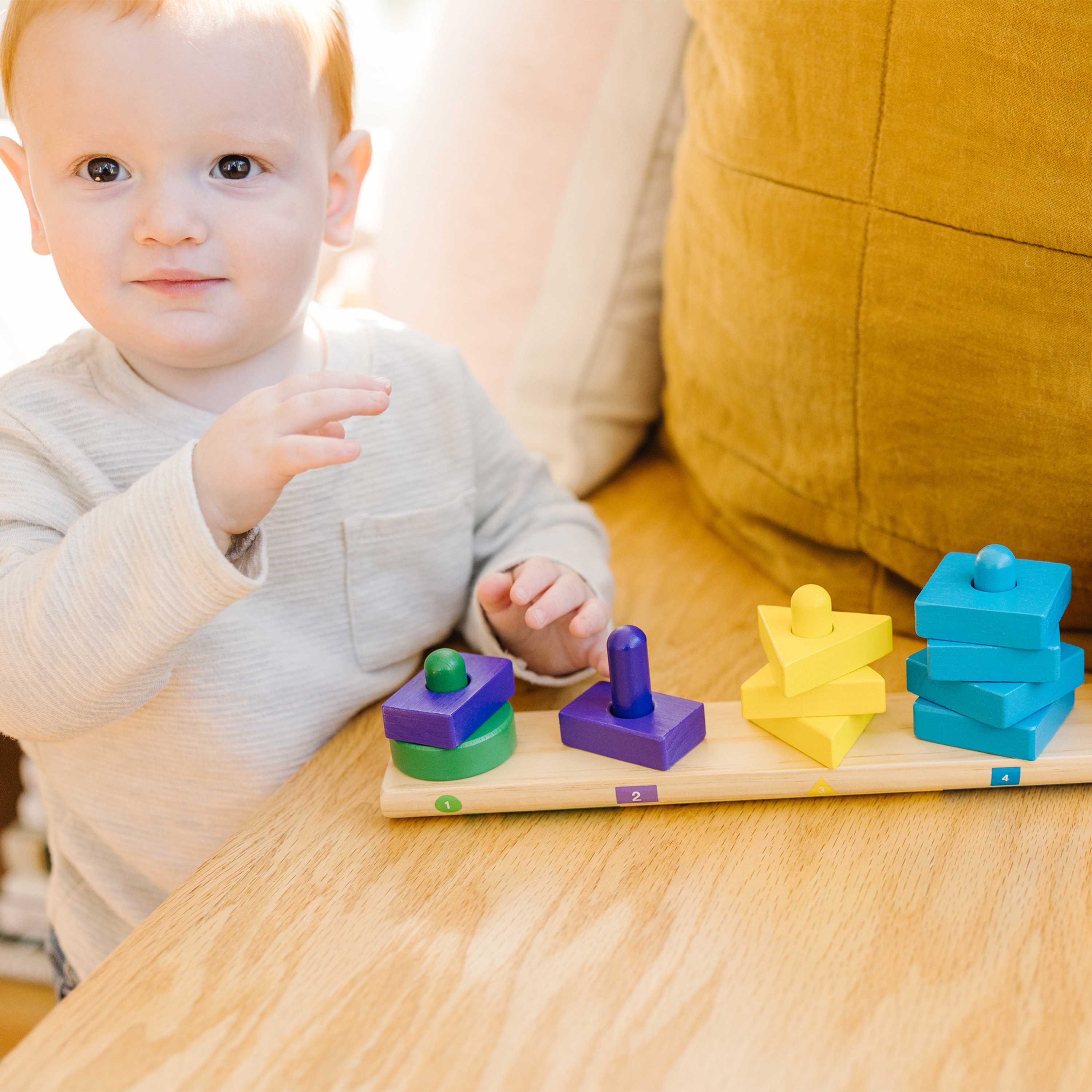 Melissa & Doug Stack and Sort Board with Wooden Pieces photo 5