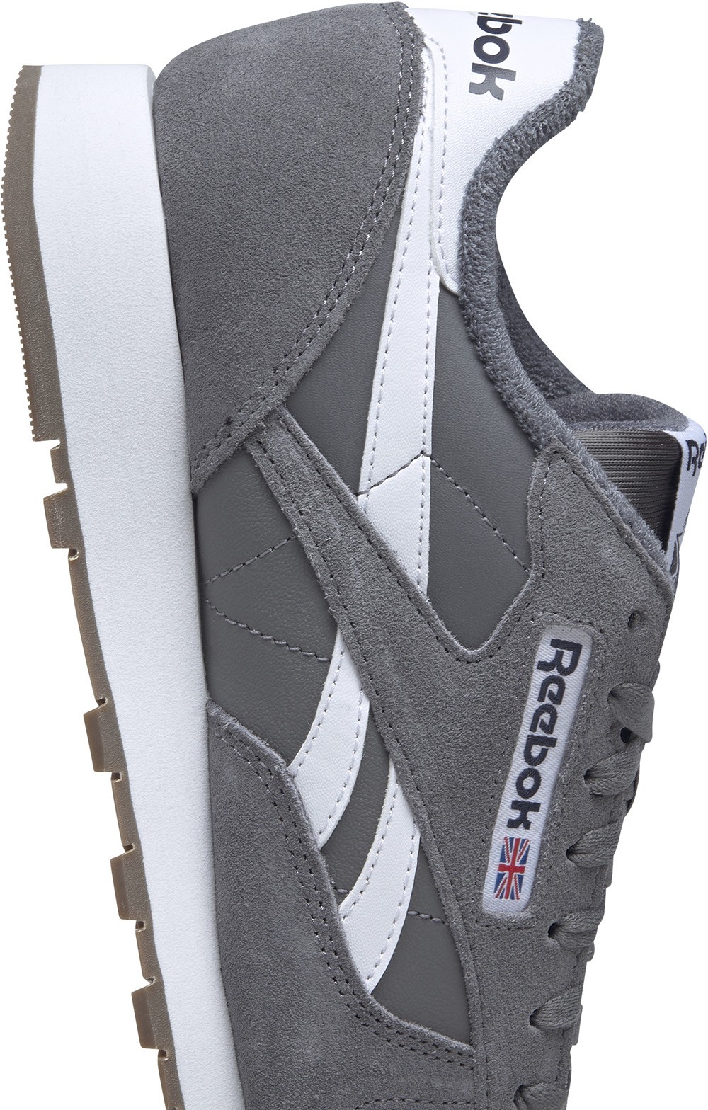 Reebok Classic GV9641 Men's Pure Gray/White Leather Low Top